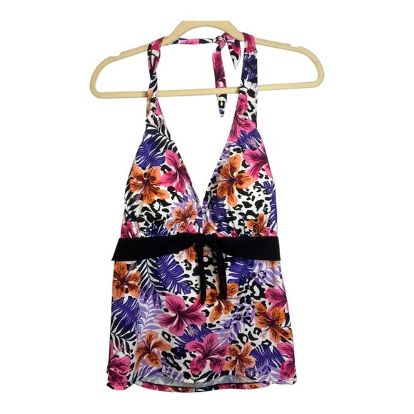 Swimsuits For All Tops Women's Size 18 Floral Swim Vacation NEW‎ - Picture 1 of 3